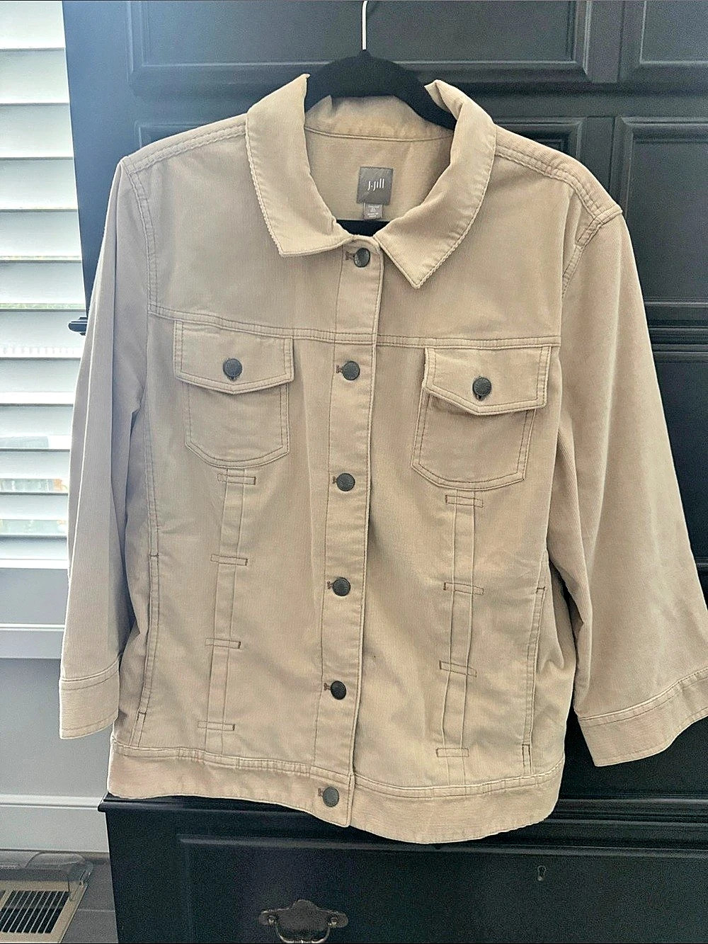 J.Jill Corduroy Jacket in Beige Size XL